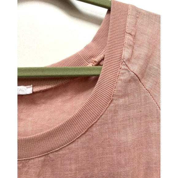 Made In Italy - Linen Tunic Sheath Dress Lightweight Size 10 - Picture 4 of 9